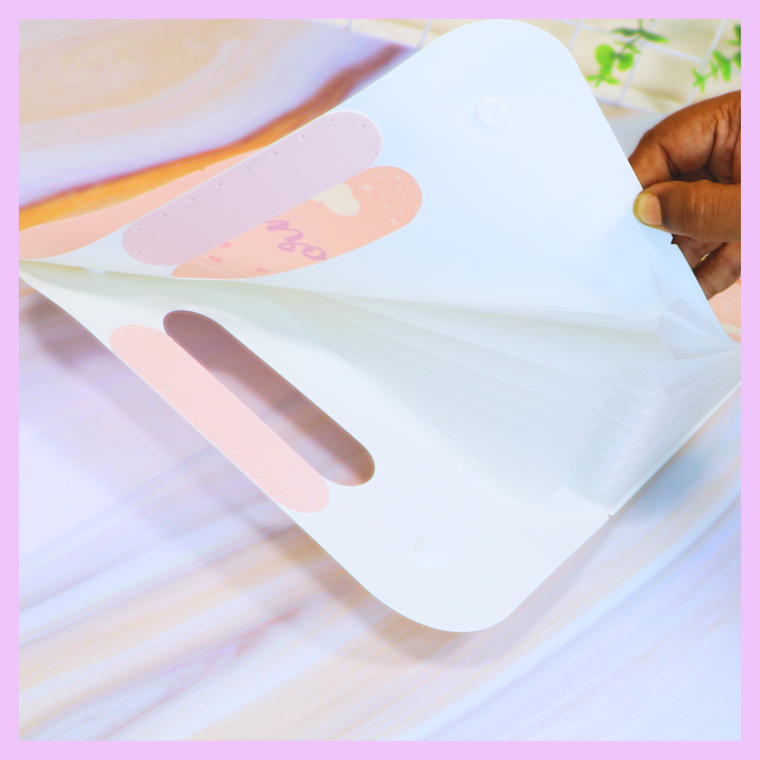 Unicorn File Folder with Button Lock and Handle