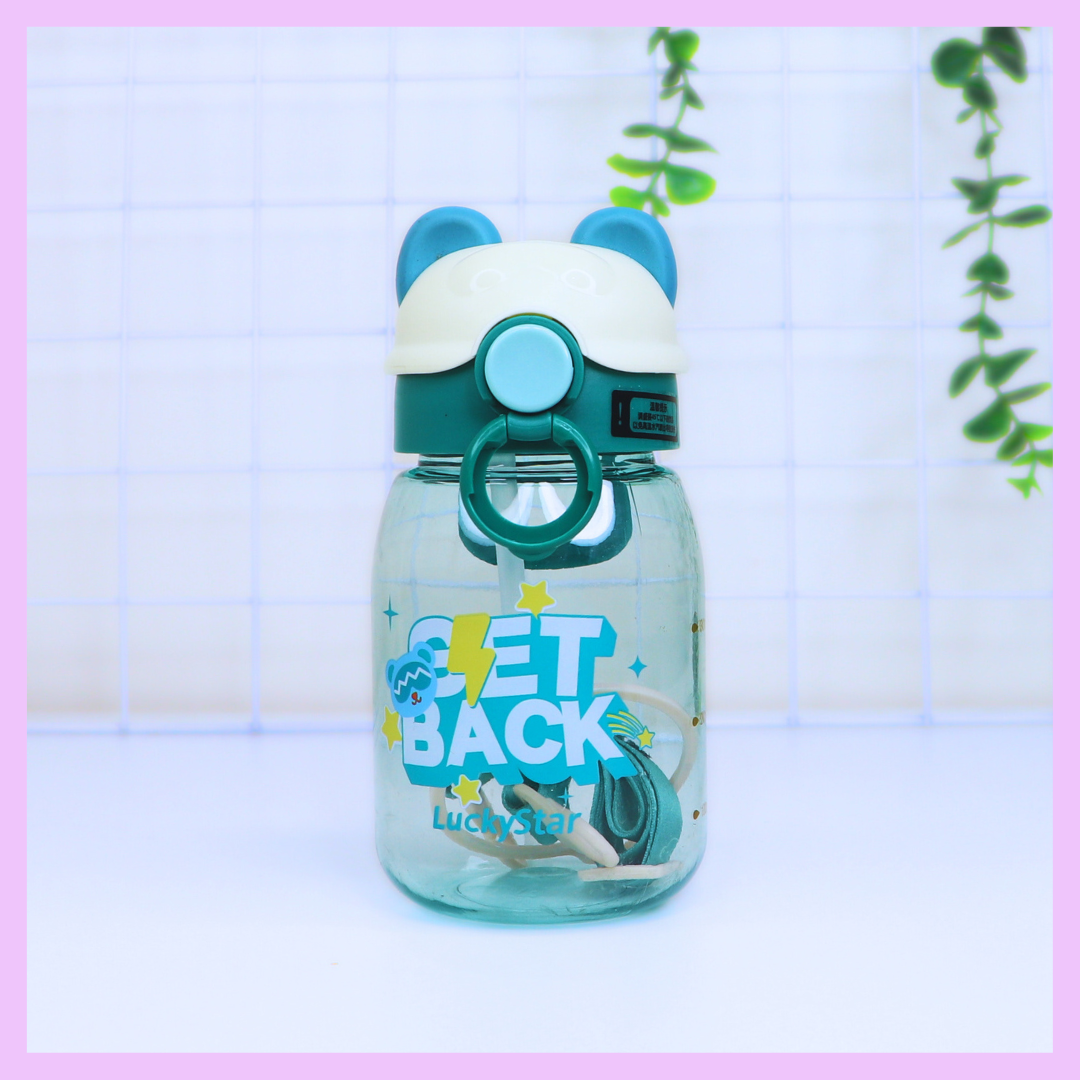 Cute Water Bottle 500 ml - Set Back