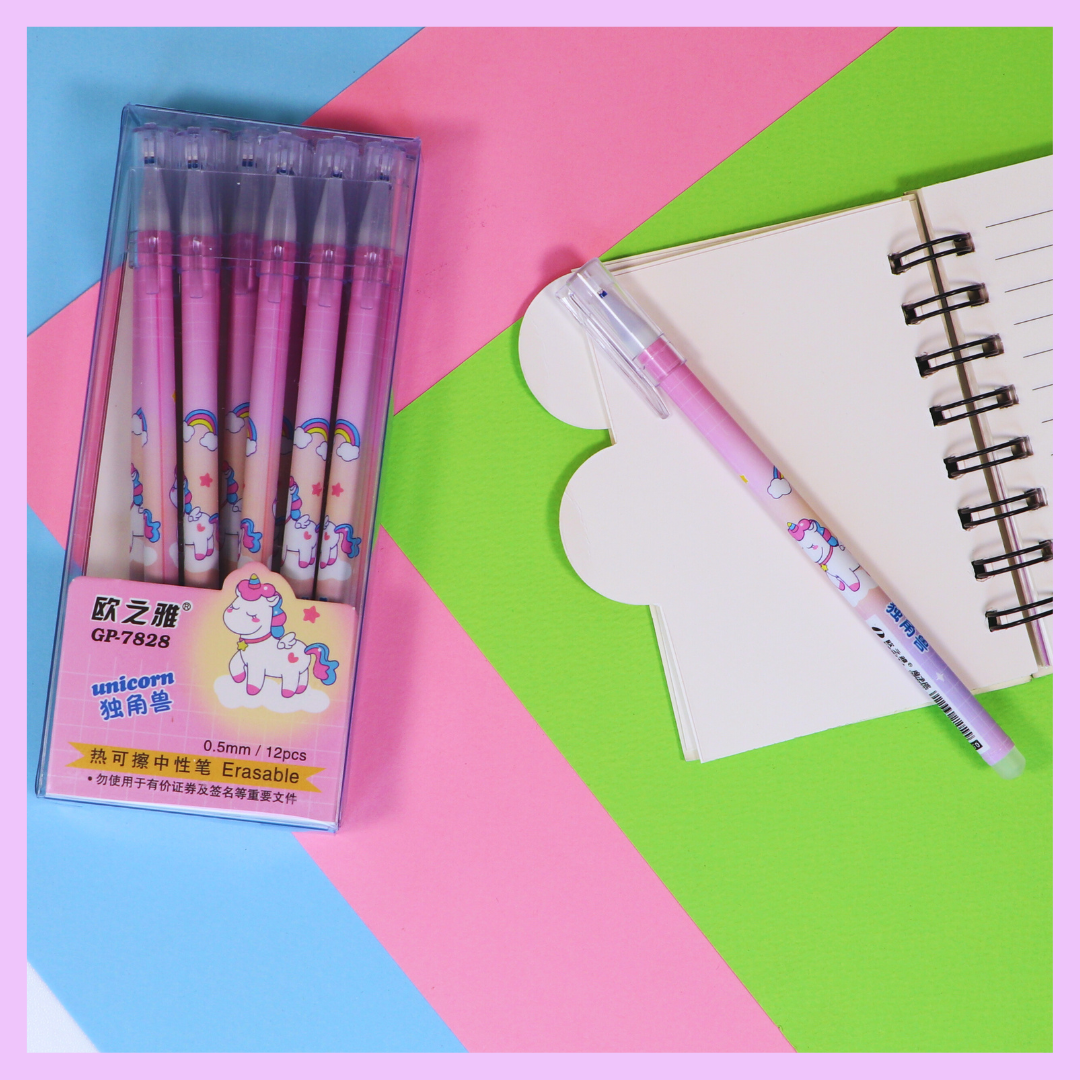 Unicorn Erasable Pen (Set of 12)