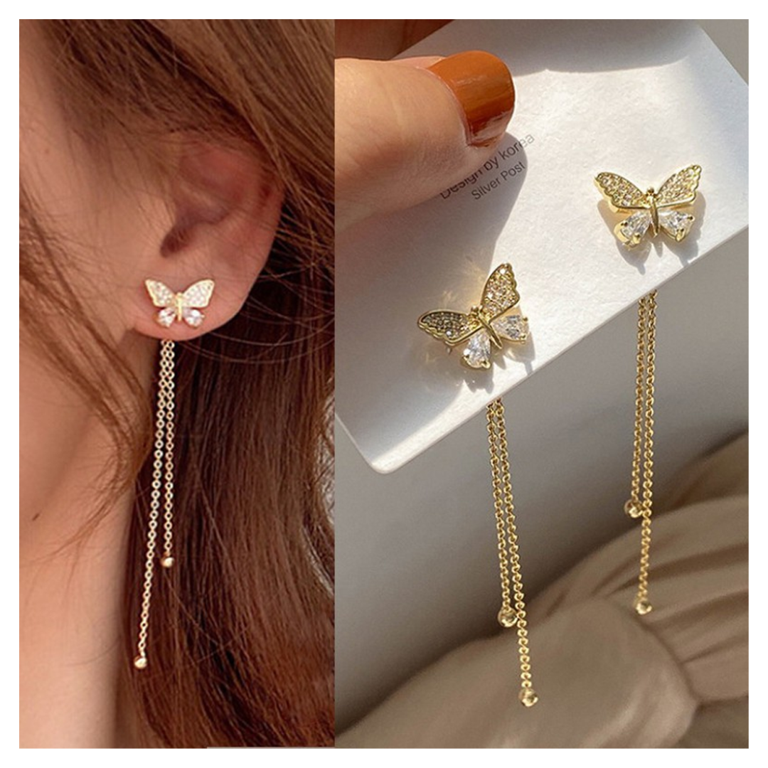 Butterfly Chain Earings