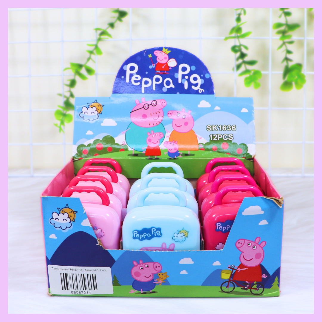 Trolley Erasers- Peppa Pig - Assorted Colours
