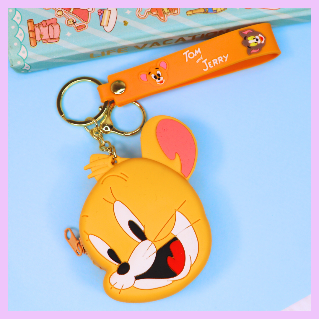 Tom & Jerry Coin Pouch Keychain