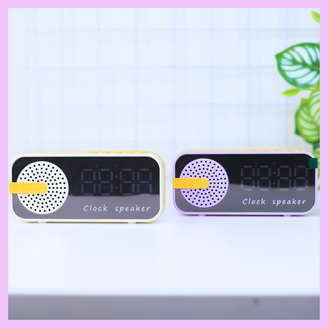 Digital Clock with Bluetooth Speaker