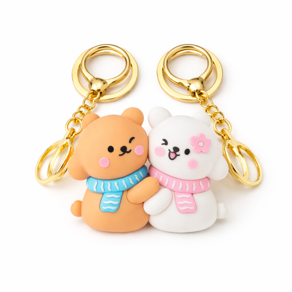 Cute Magnetic Couple Keychain
