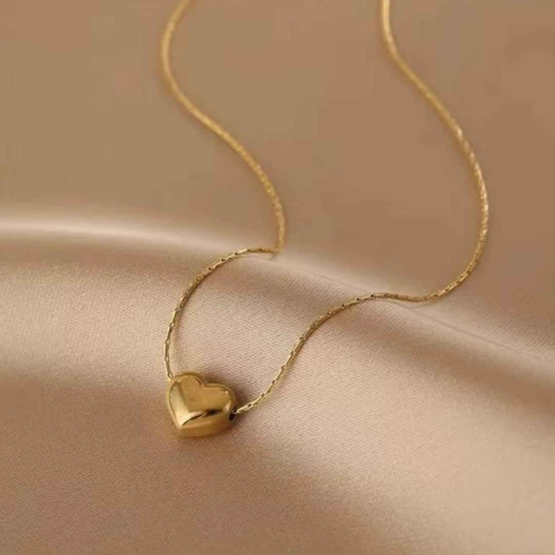 Anti Tarnish Necklace - Plain Heart