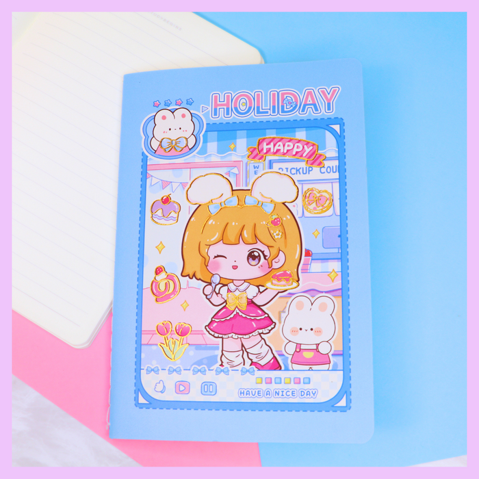 Kawaii girl notebook alternate cover