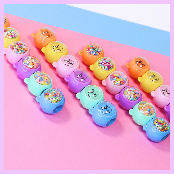 Six-piece cute highlighter set additional design