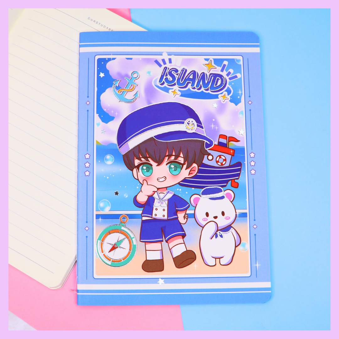 Kawaii Notebook - Island Theme