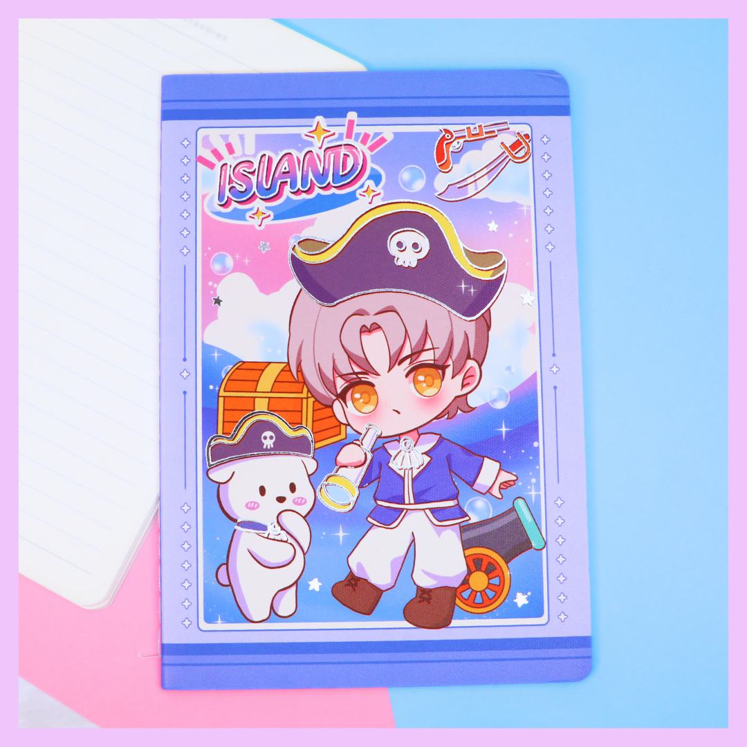 Kawaii island notebook alternate design