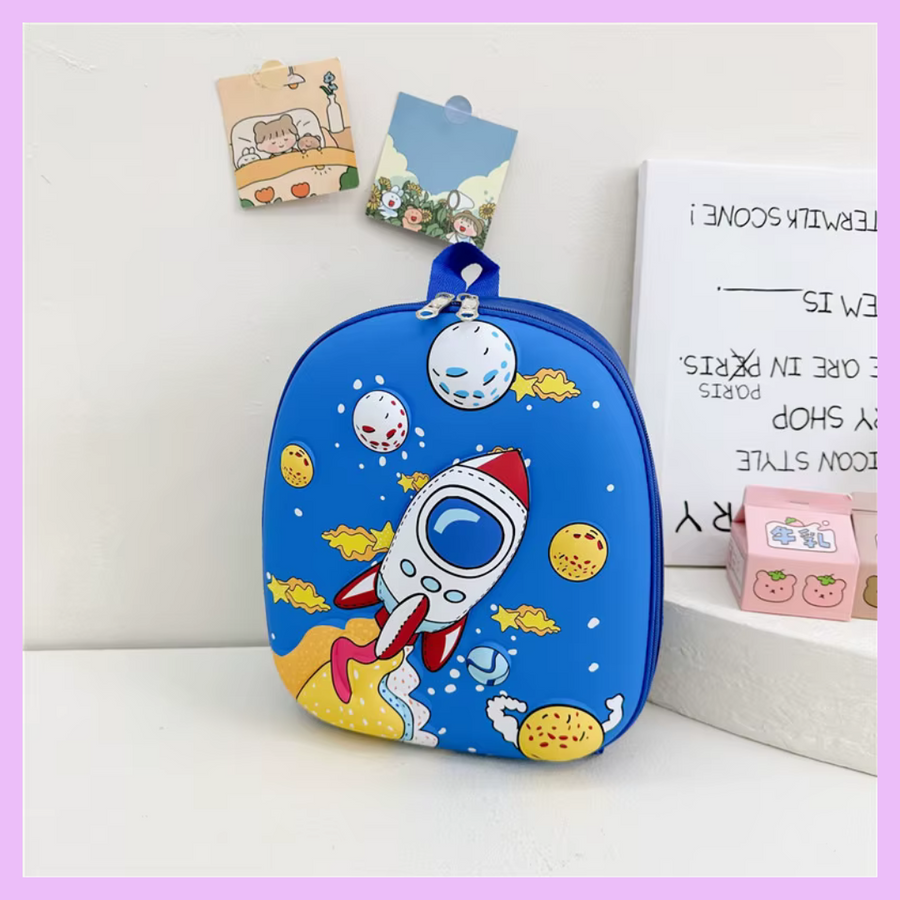 Space rocket 3D hard shell bag