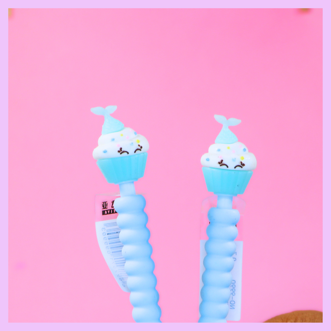 Cupcake mechanical pencil in light blue