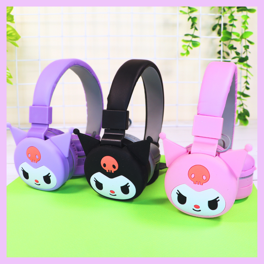 Kuromi wireless headphones for kids