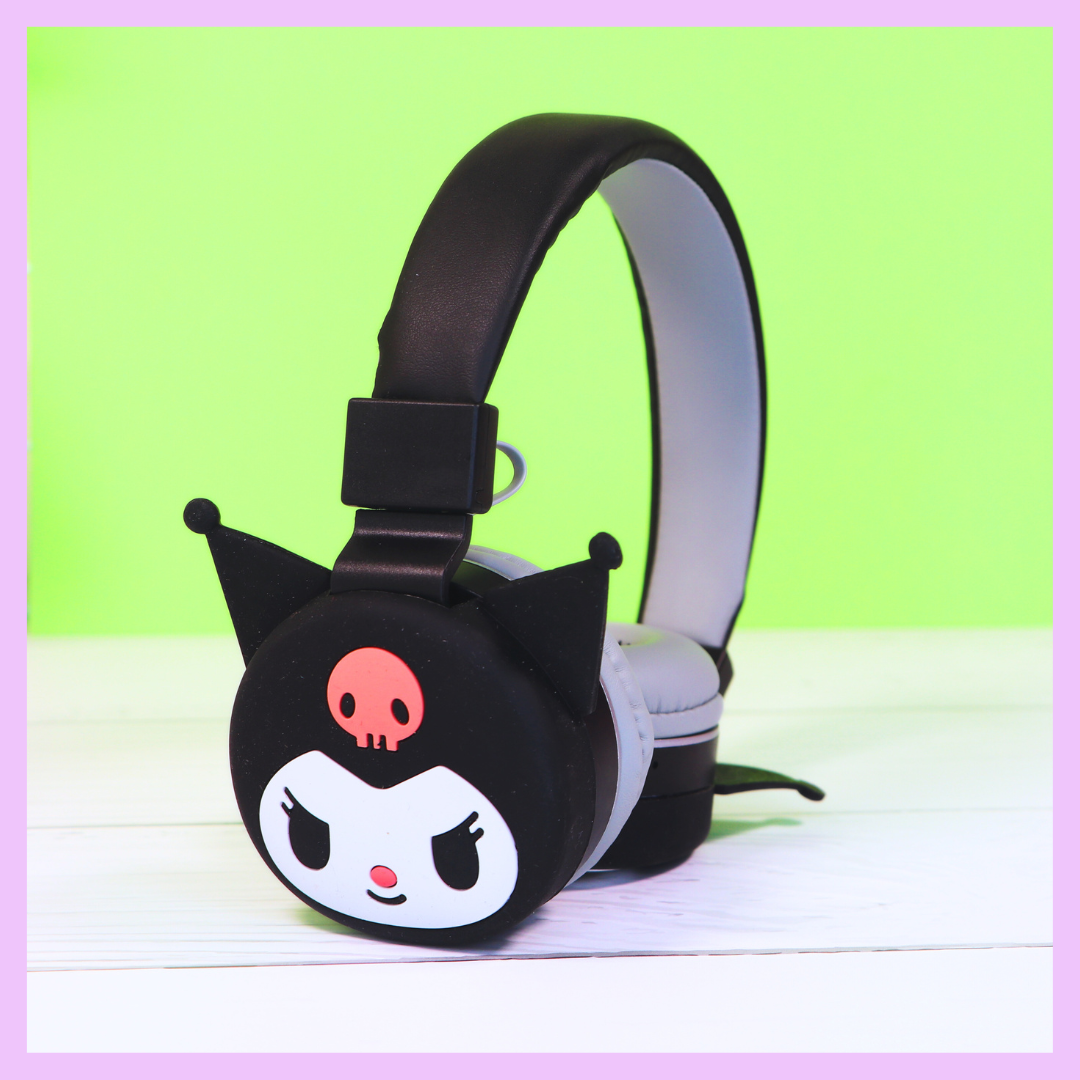 Black Kuromi wireless headphones