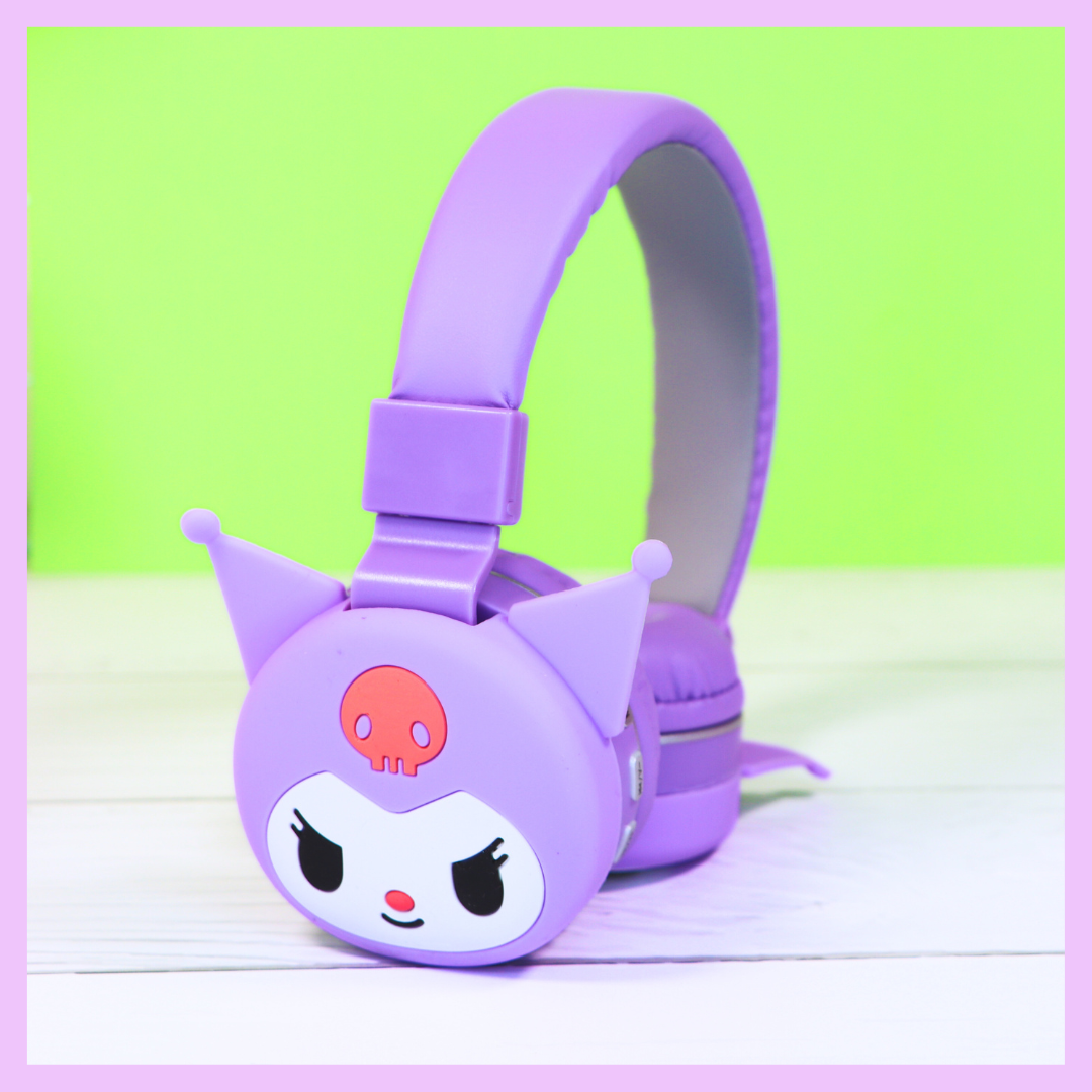 Purple Kuromi wireless headphones