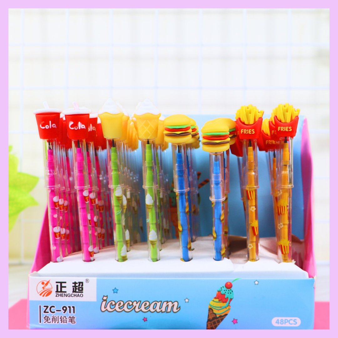 Food themed push pencil assorted design