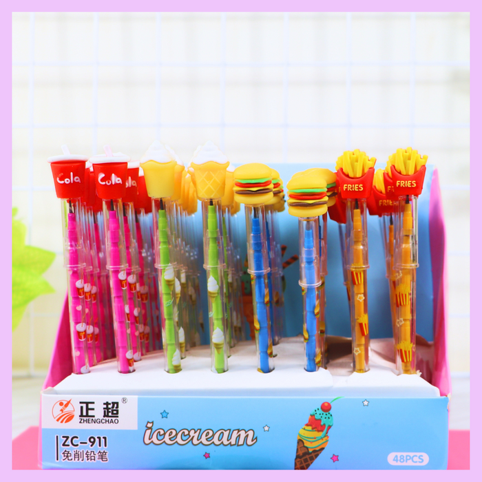 Food themed push pencil assorted design