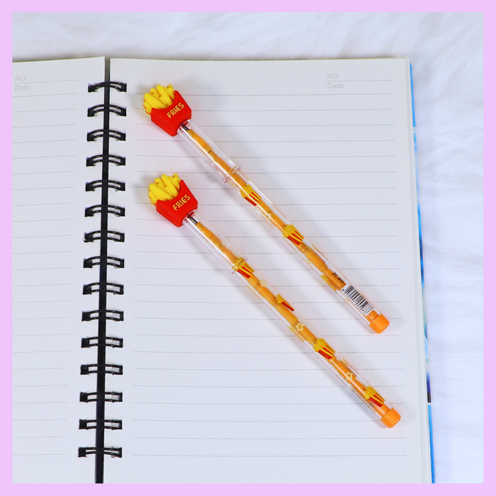 French fries themed push pencil