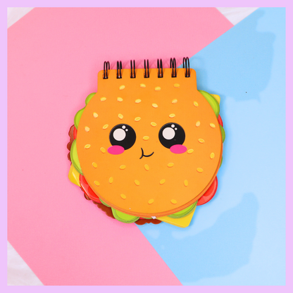 Burger Spiral Note book