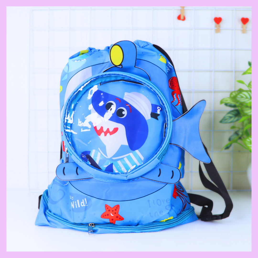 Blue swimming bag