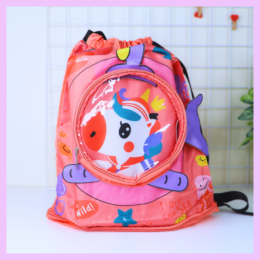Pink swimming bag