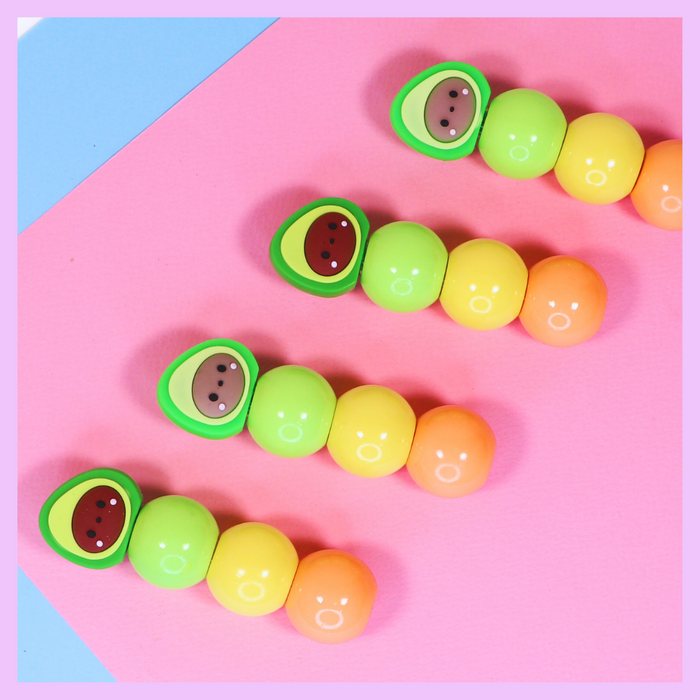 Four-piece avocado highlighter set - main view