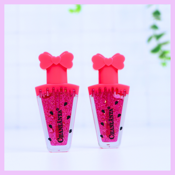Watermelon gloss close view