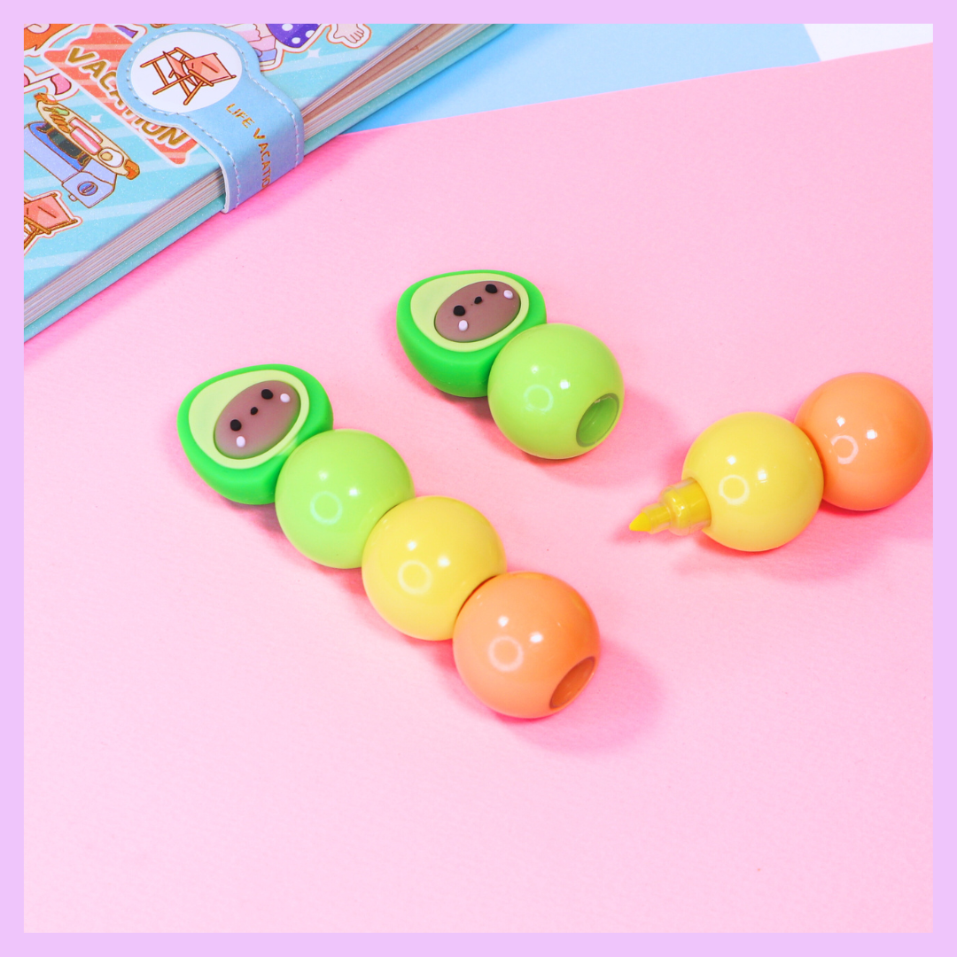 Four-piece avocado highlighter set - variant two