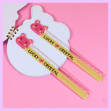15cm Crystal Ruler – Cute Transparent School Stationery