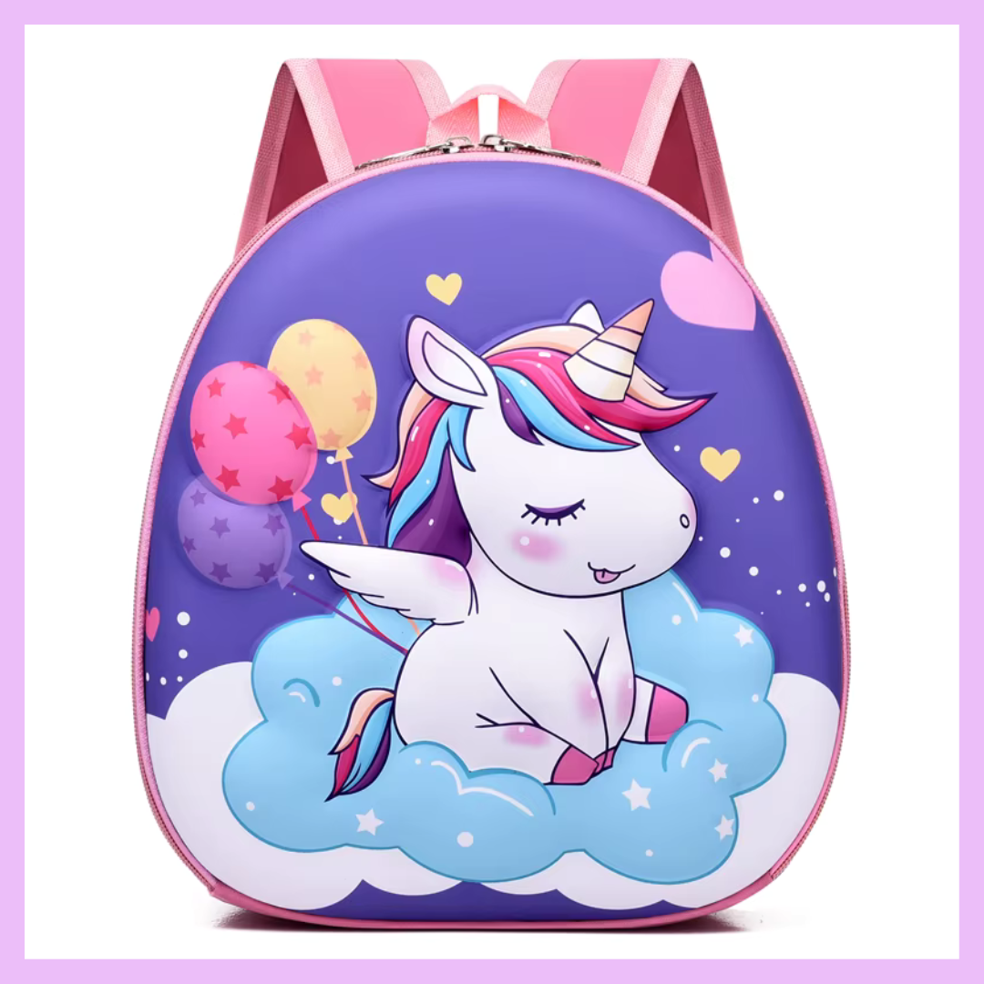 Unicorn 3D Hard Shell Bag_Purple