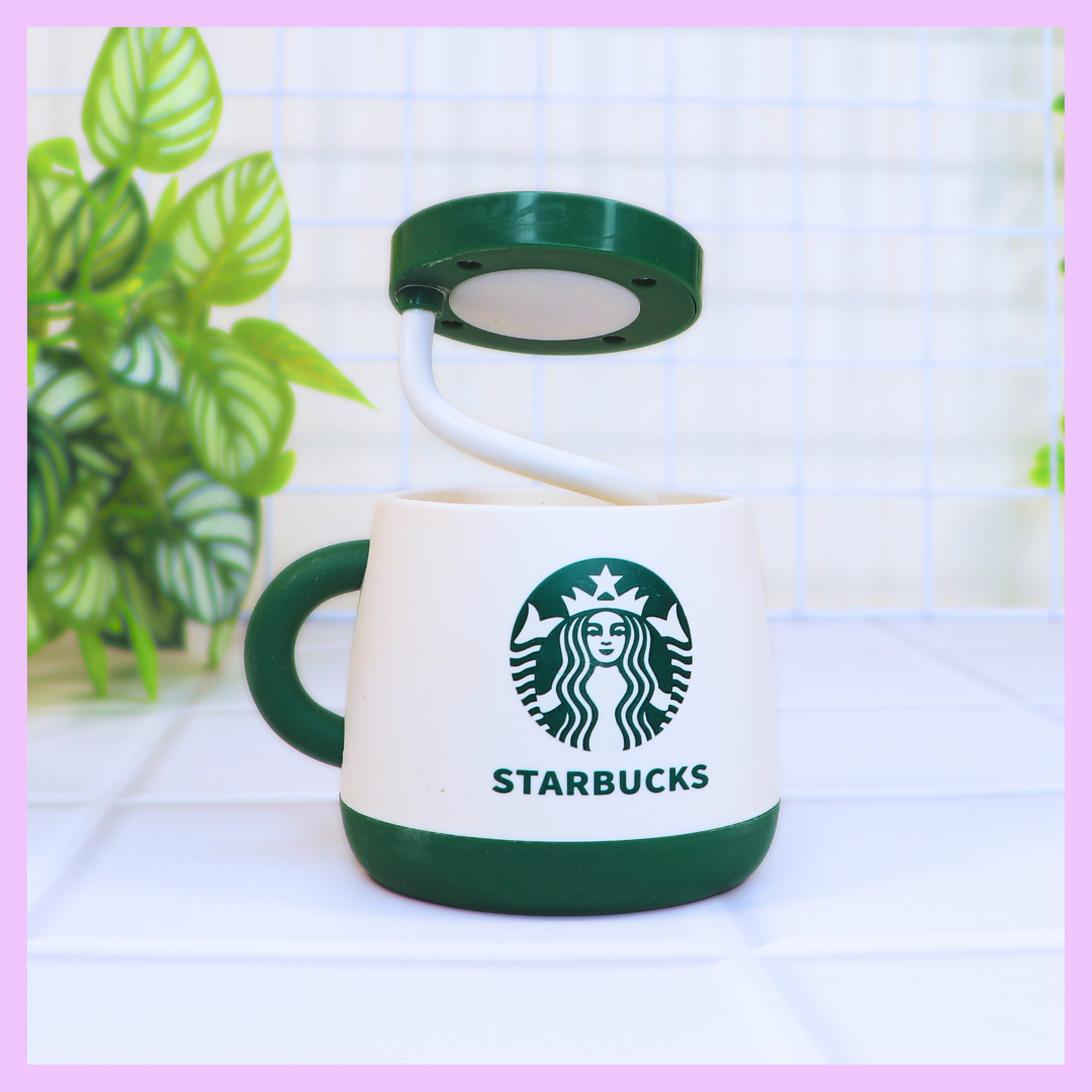 White Starbucks inspired cup lamp