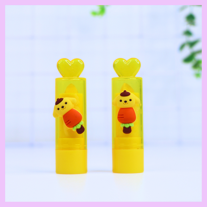 Yellow kawaii lip balm