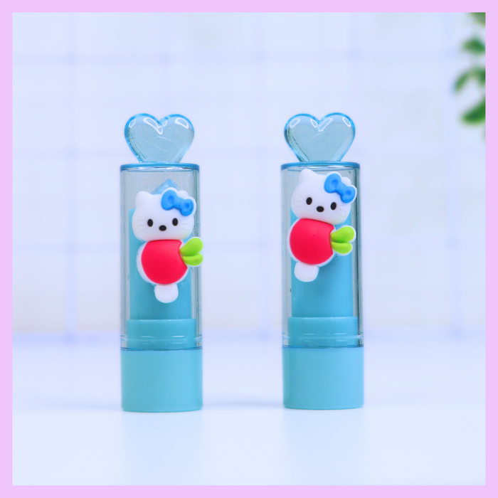Light blue kawaii lip balm