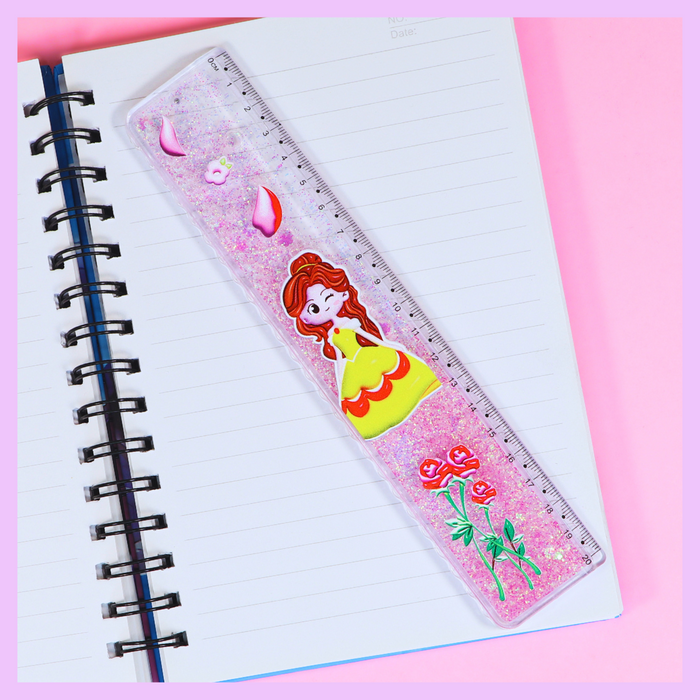 Princess Belle water glitter mini scale