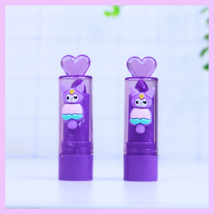 Purple kawaii lip balm