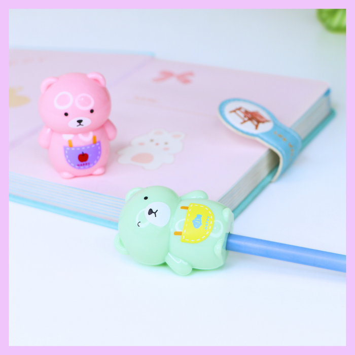Light pink bear sharpener