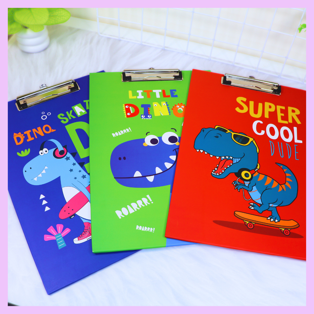 Dinosaur exam board for school study and revision