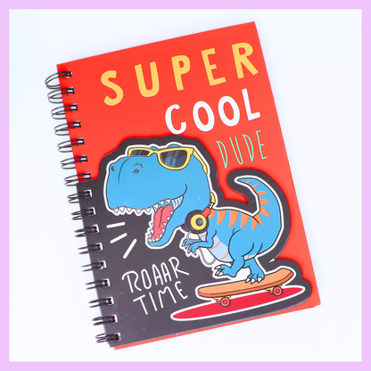 Dinosaur A5 spiral diary