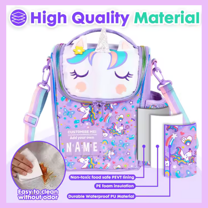 Thermal insulated kids lunch bag product view