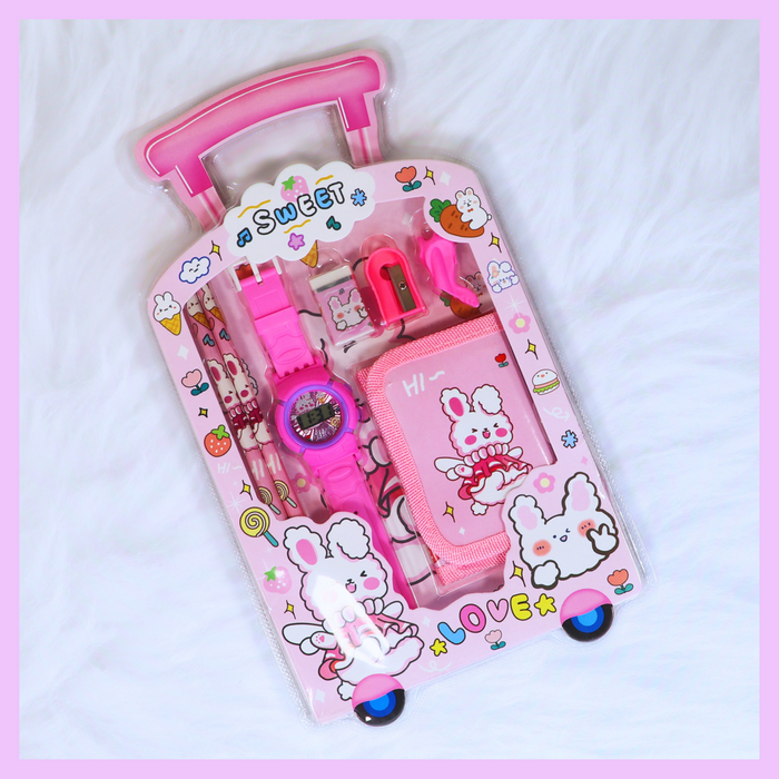 Pink sweet-themed 7 in 1 gift set