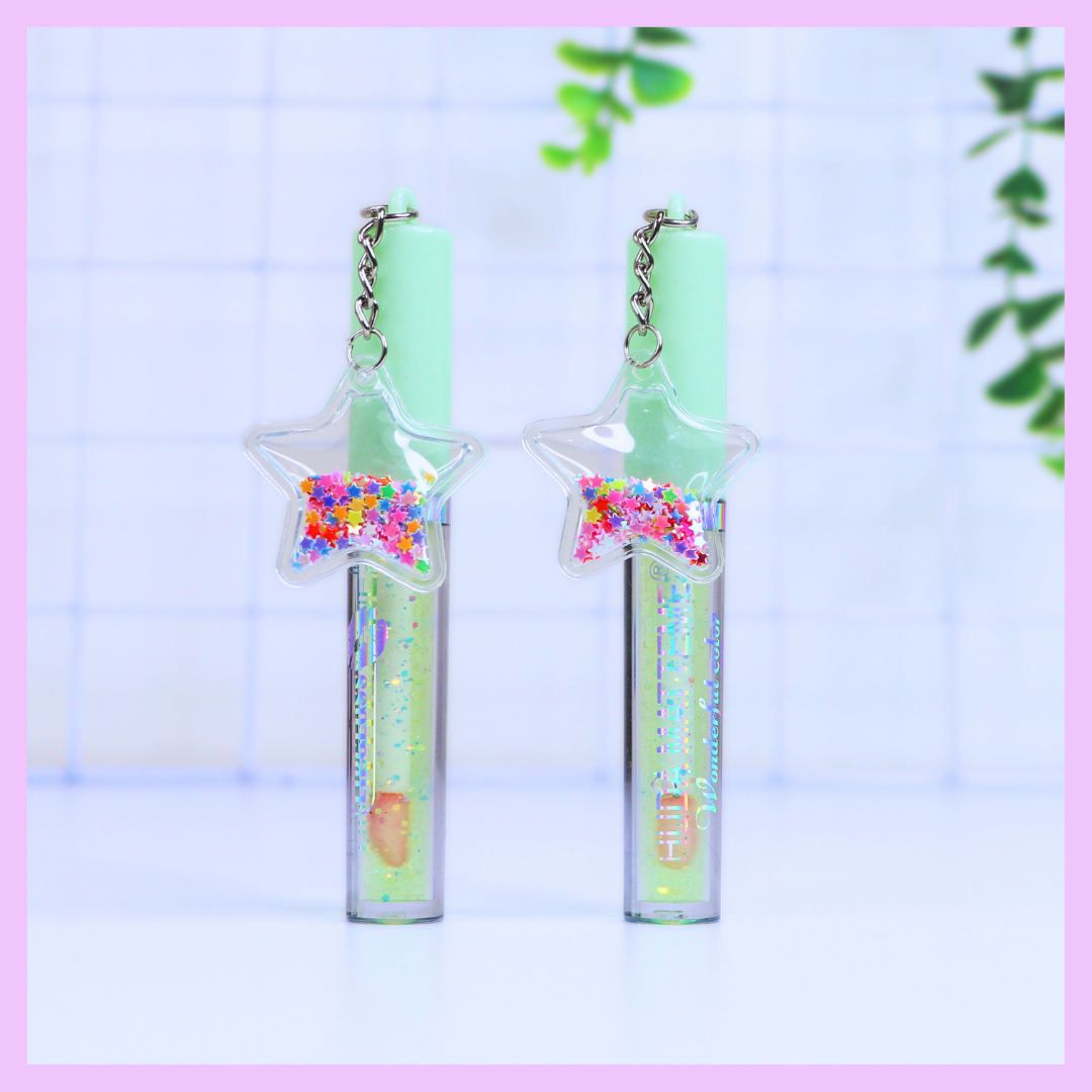 Light green kawaii lip gloss
