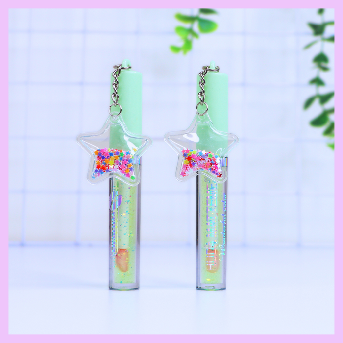 Light green kawaii lip gloss