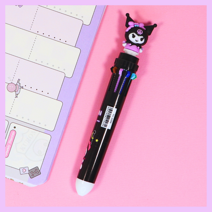 Black Kuromi multicolor ball pen