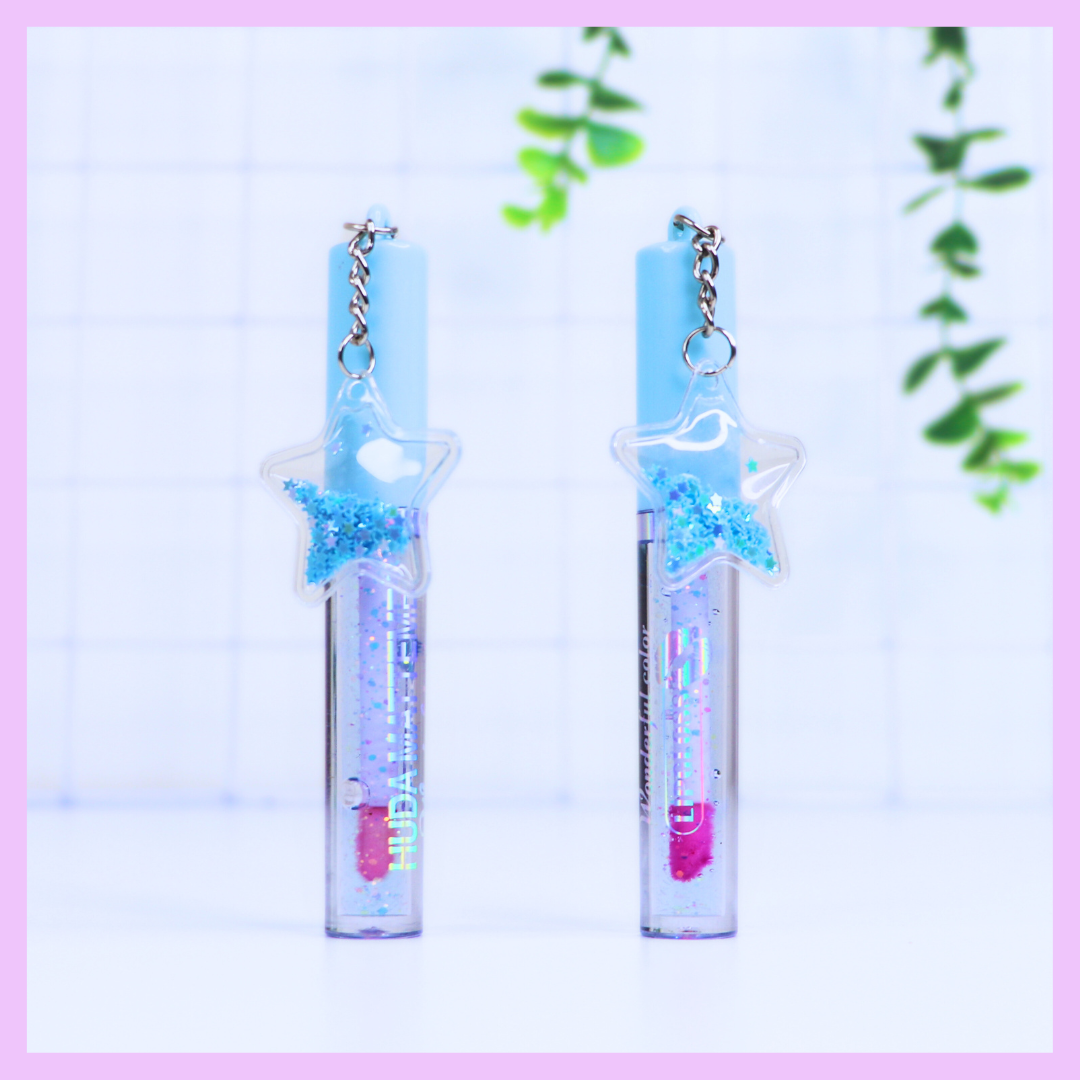 Light blue kawaii lip gloss