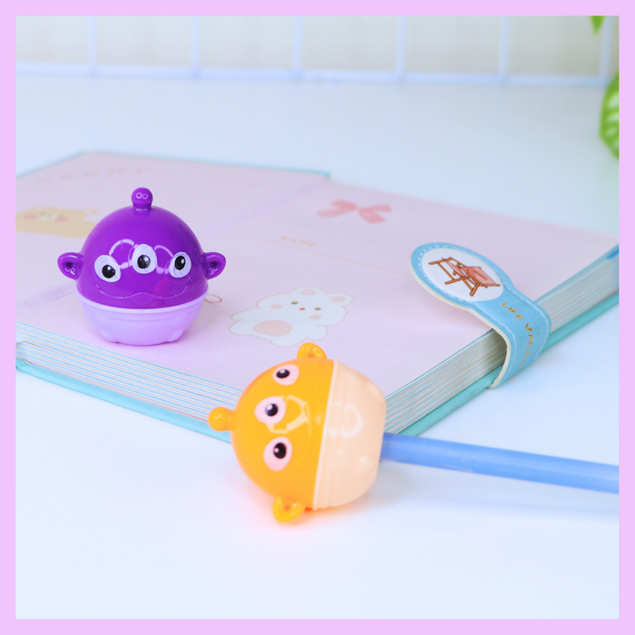 Colourful monster pencil sharpener