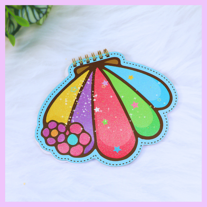 Glitter cover notebook - alternate view