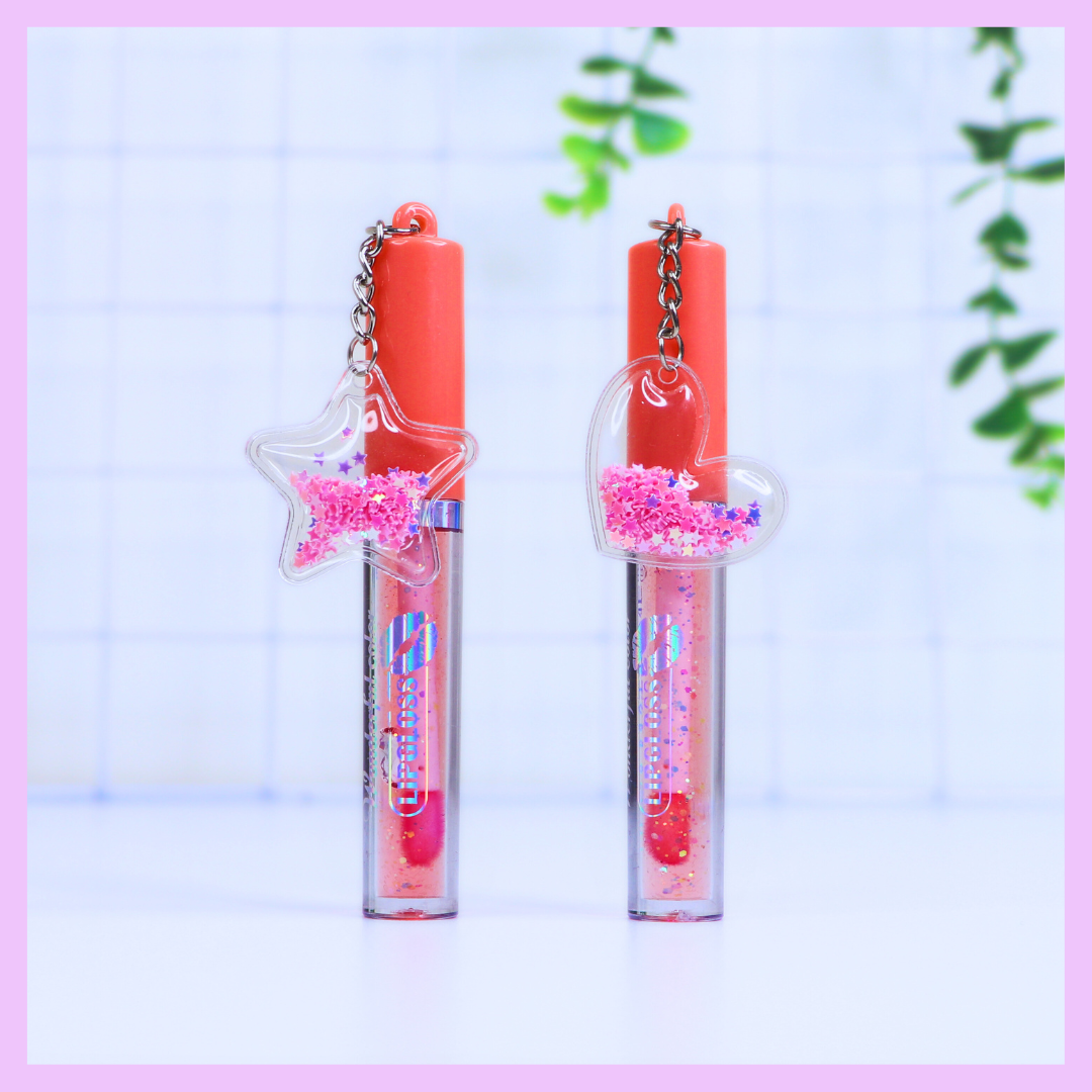 Orange kawaii lip gloss