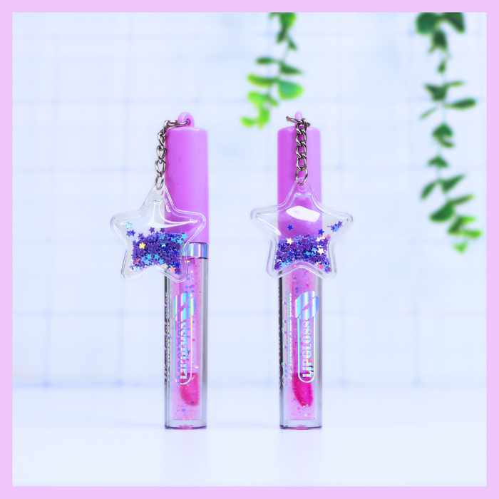 Purple kawaii lip gloss