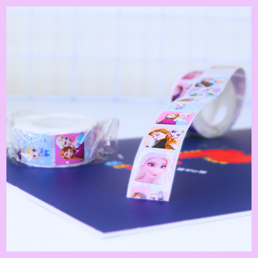 Frozen sticker tape