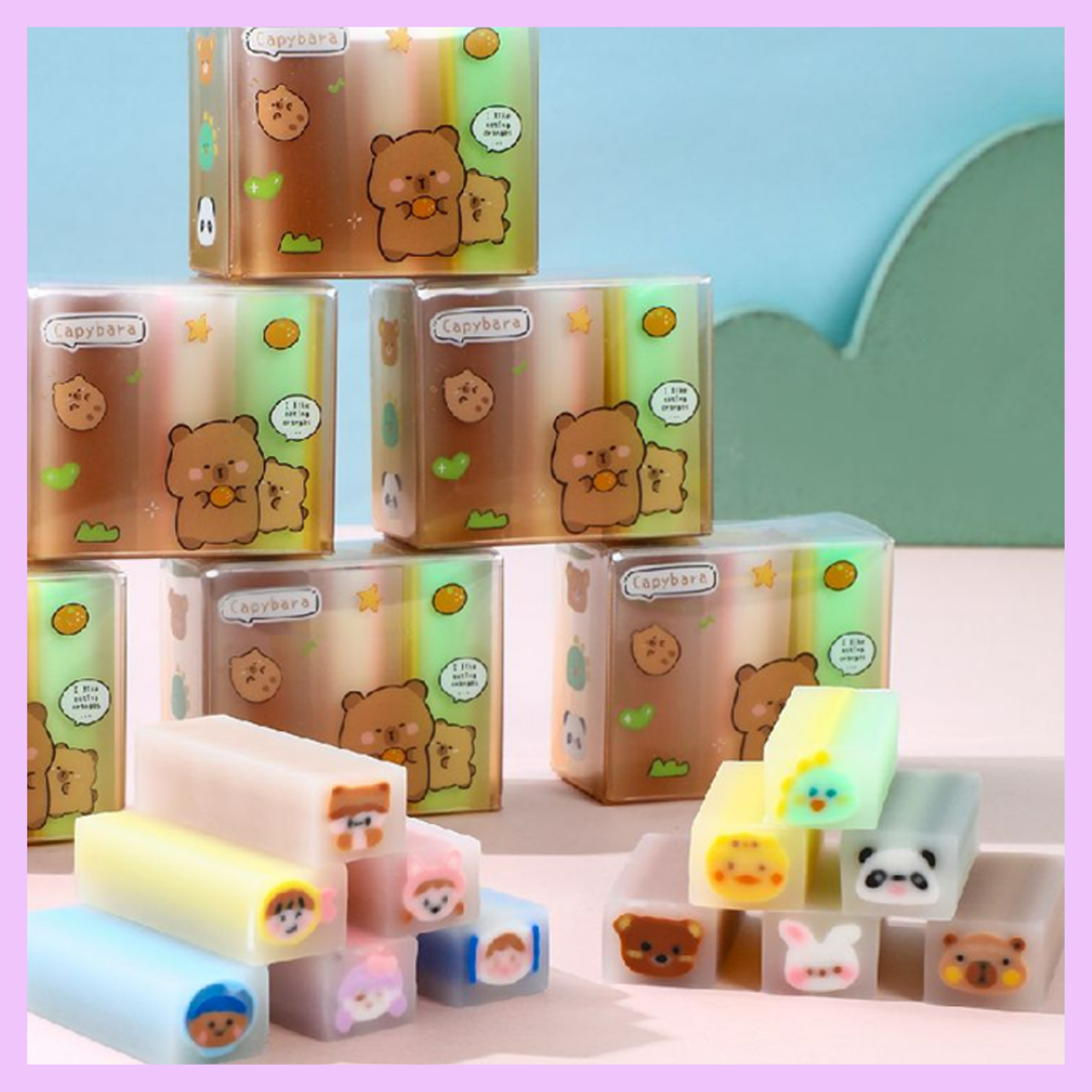 Animal Sandwich Eraser detail