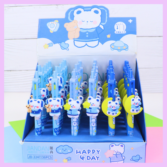 Blue slider pens - main product view